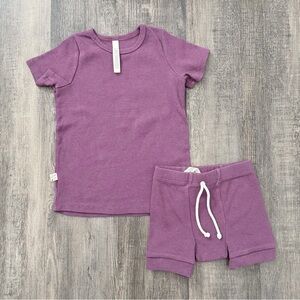 Kids Two-Piece Purple Pajama Set